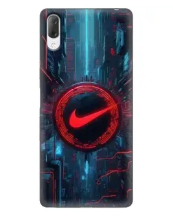 Чехол для Sony Xperia L3 с картинкой «Техногенный стиль Nike»