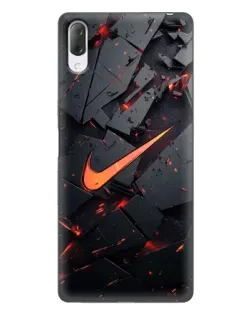 Чехол для Sony Xperia L3 с картинкой «Nike — эффект разломов»