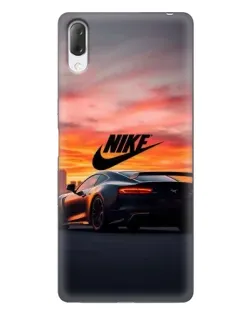 Чехол для Sony Xperia L3 с картинкой «Nike и суперкар»