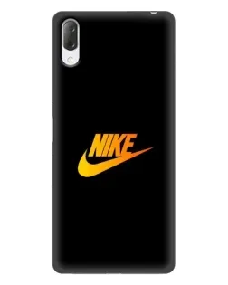 Чехол для Sony Xperia L3 с картинкой «Золотой логотип Nike»