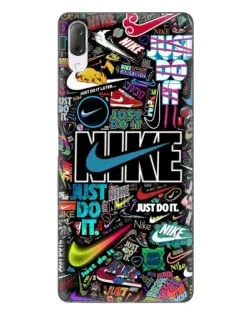 Чехол для Sony Xperia L3 с картинкой «Яркий коллаж Nike»