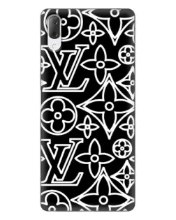Чехол для Sony Xperia L3 с картинкой «Черно-белый узор LV»
