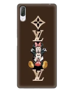 Чехол для Sony Xperia L3 с картинкой «LV и Микки Маус»