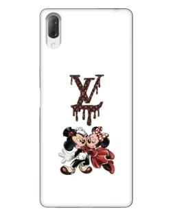 Чехол для Sony Xperia L3 с картинкой «LV и Микки Маус»