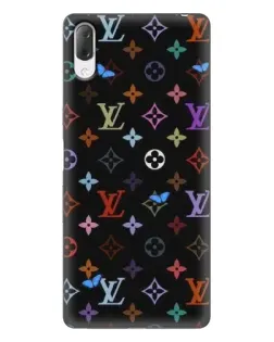Чехол для Sony Xperia L3 с картинкой «Цветная монограмма LV»