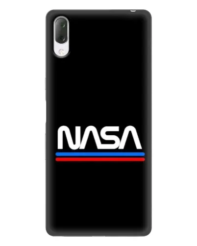 Чехол для Sony Xperia L3 с картинкой «NASA — классика Red Blue» Чехол для Sony Xperia L3 с картинкой «NASA — классика Red Blue»