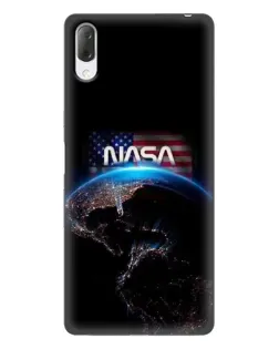 Чехол для Sony Xperia L3 с картинкой «Земля из космоса NASA»