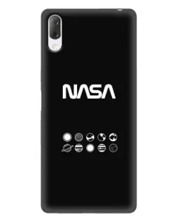Чехол для Sony Xperia L3 с картинкой «NASA — технический принт»