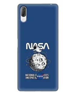 Чехол для Sony Xperia L3 с картинкой «NASA — лунная миссия»