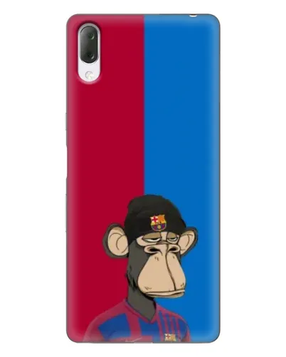 Чехол для Sony Xperia L3 с картинкой «Bored Ape — фанат Барсы»
