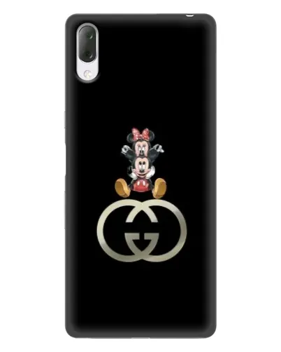 Чехол для Sony Xperia L3 с картинкой «Минни Маус на лого» Чехол для Sony Xperia L3 с картинкой «Минни Маус на лого»