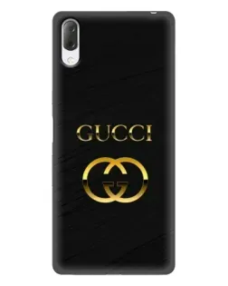 Чехол для Sony Xperia L3 с картинкой «Золотой логотип Gucci»