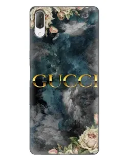Чехол для Sony Xperia L3 с картинкой «Абстрактные цветы Gucci»