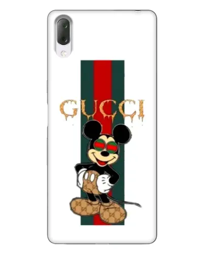 Чехол для Sony Xperia L3 с картинкой «Микки Маус Gucci — полосы» Чехол для Sony Xperia L3 с картинкой «Микки Маус Gucci — полосы»