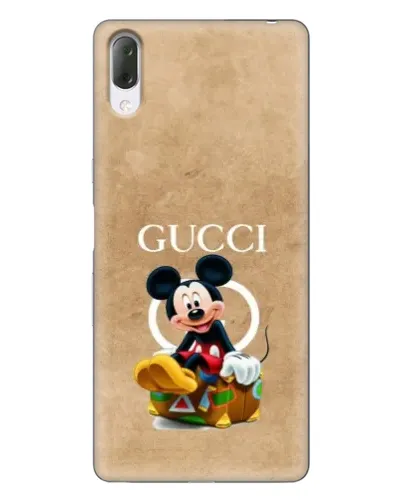 Чехол для Sony Xperia L3 с картинкой «Микки Маус Gucci — крафт» Чехол для Sony Xperia L3 с картинкой «Микки Маус Gucci — крафт»