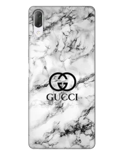 Чехол для Sony Xperia L3 с картинкой «Gucci — мраморный шик»