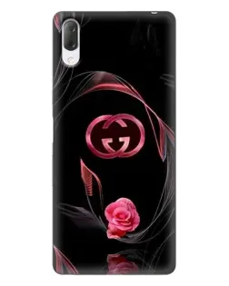 Чехол для Sony Xperia L3 с картинкой «Gucci — неоновая роза»