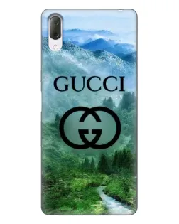 Чехол для Sony Xperia L3 с картинкой «Gucci — горный пейзаж»