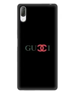 Чехол для Sony Xperia L3 с картинкой «Gucci — красный градиент»