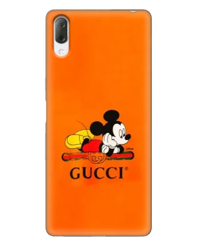 Чехол для Sony Xperia L3 с картинкой «Микки Маус Gucci — оранж» Чехол для Sony Xperia L3 с картинкой «Микки Маус Gucci — оранж»