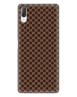 Чехол для Sony Xperia L3 с картинкой «Gucci — шоколадная сетка»