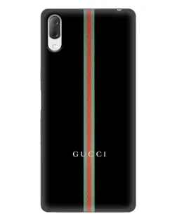 Чехол для Sony Xperia L3 с картинкой «Gucci — строгая линия»