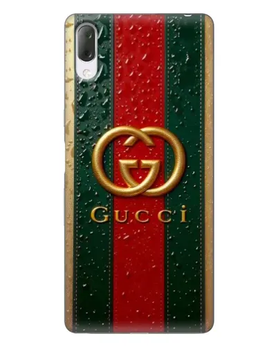 Чехол для Sony Xperia L3 с картинкой «Gucci — фирменная полоса и золото» Чехол для Sony Xperia L3 с картинкой «Gucci — фирменная полоса и золото»