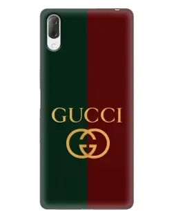 Чехол для Sony Xperia L3 с картинкой «Gucci — темно-зеленый градиент»