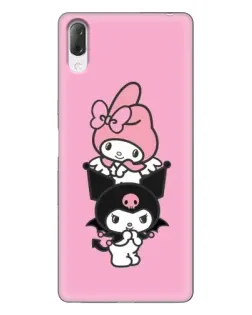 Чехол для Sony Xperia L3 с картинкой «My Melody и Kuromi» Чехол для Sony Xperia L3 с картинкой «My Melody и Kuromi»
