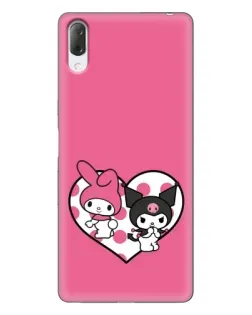 Чехол для Sony Xperia L3 с картинкой «Kuromi и My Melody» Чехол для Sony Xperia L3 с картинкой «Kuromi и My Melody»