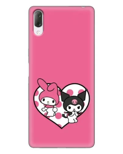 Чехол для Sony Xperia L3 с картинкой «Kuromi и My Melody» Чехол для Sony Xperia L3 с картинкой «Kuromi и My Melody»