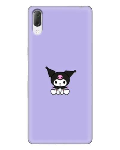 Чехол для Sony Xperia L3 с картинкой «Kuromi — фиолетовый минимализм» Чехол для Sony Xperia L3 с картинкой «Kuromi — фиолетовый минимализм»