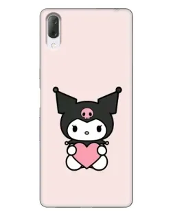 Чехол для Sony Xperia L3 с картинкой «Kuromi и сердце» Чехол для Sony Xperia L3 с картинкой «Kuromi и сердце»