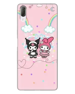 Чехол для Sony Xperia L3 с картинкой «My Melody и Kuromi» Чехол для Sony Xperia L3 с картинкой «My Melody и Kuromi»