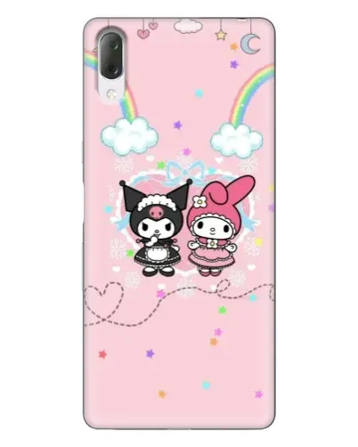 Чехол для Sony Xperia L3 с картинкой «My Melody и Kuromi» Чехол для Sony Xperia L3 с картинкой «My Melody и Kuromi»