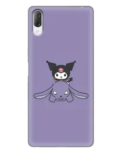 Чехол для Sony Xperia L3 с картинкой «Kuromi на лиловом фоне» Чехол для Sony Xperia L3 с картинкой «Kuromi на лиловом фоне»