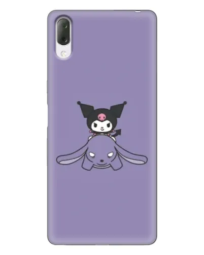 Чехол для Sony Xperia L3 с картинкой «Kuromi на лиловом фоне» Чехол для Sony Xperia L3 с картинкой «Kuromi на лиловом фоне»