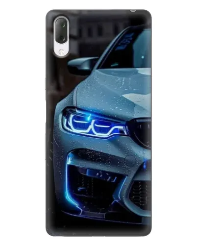 Чехол для Sony Xperia L3 с картинкой «Взгляд BMW с синими фарами»