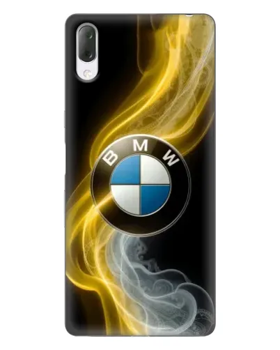 Чехол для Sony Xperia L3 с картинкой «Золотистый дым BMW»
