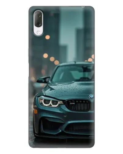 Чехол для Sony Xperia L3 с картинкой «BMW в огнях города»