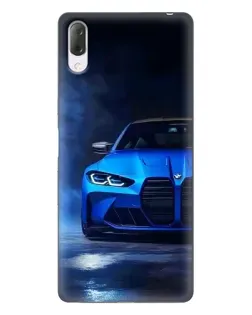 Чехол для Sony Xperia L3 с картинкой «Голубая BMW M4» Чехол для Sony Xperia L3 с картинкой «Голубая BMW M4»