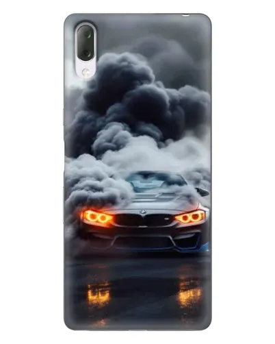 Чехол для Sony Xperia L3 с картинкой «BMW в дыму»