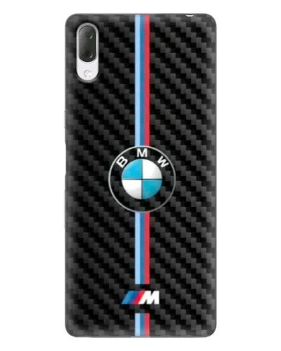 Чехол для Sony Xperia L3 с картинкой «Эмблема BMW и карбон»