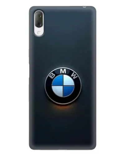 Чехол для Sony Xperia L3 с картинкой «Логотип BMW — минимализм»