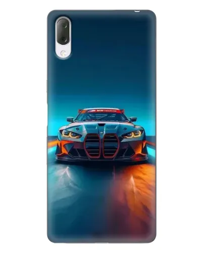 Чехол для Sony Xperia L3 с картинкой «BMW — огни неона» Чехол для Sony Xperia L3 с картинкой «BMW — огни неона»