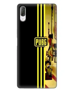Чехол для Sony Xperia L3 с картинкой «PUBG — камуфляжный шлем»