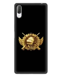 Чехол для Sony Xperia L3 с картинкой «PUBG — оранжевый градиент»