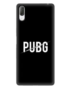 Чехол для Sony Xperia L3 с картинкой «PUBG — белый логотип»
