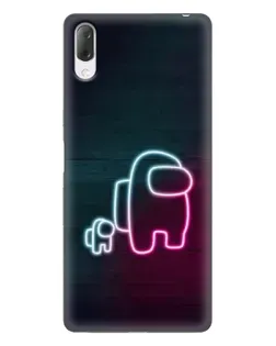 Чехол для Sony Xperia L3 с картинкой «Among Us неон-арт» Чехол для Sony Xperia L3 с картинкой «Among Us неон-арт»