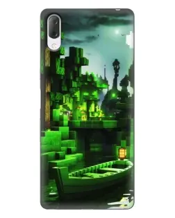 Чохол для Sony Xperia L3 з картинкою «Minecraft лісовий пейзаж»